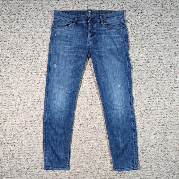 7 For All Mankind Josefina Skinny Boyfriend Jeans - Picture 1 of 12